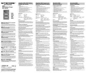 Nitecore USN1 User Manual | Manualzz