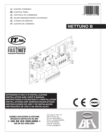 BFT NETTUNO B Manual De Usuario | Manualzz