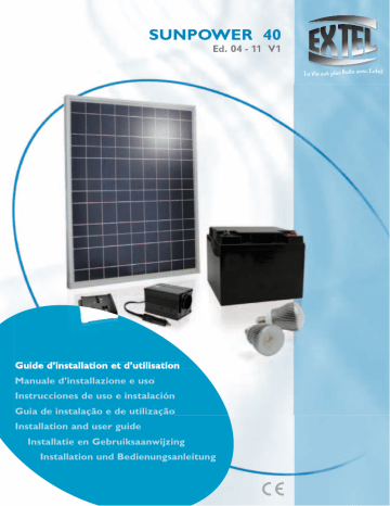 Extel SUNPOWER 40, SUNPOWER 60 Instrucciones De Uso | Manualzz