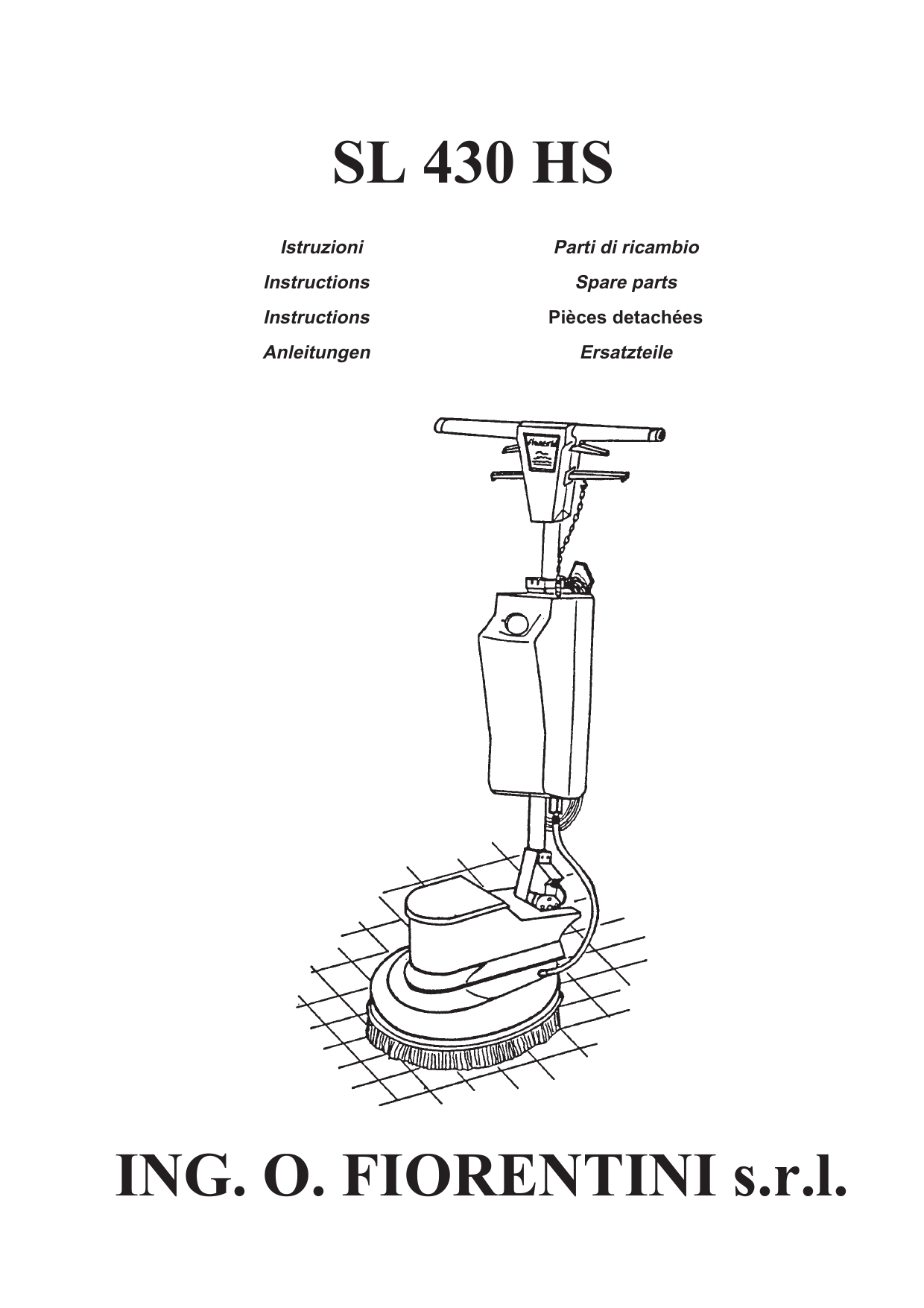 FIORENTINI SL 500 User manual