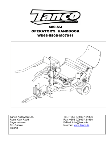 Tanco WD66-580S-M07011 Operator's Handbook Manual | Manualzz