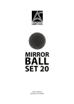 LIGHTSIDE Mirror Ball Set 20 User Manual