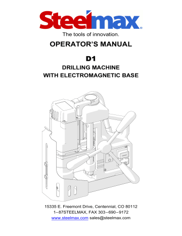 SteelMax D1 AUTO Operator's Manual | Manualzz