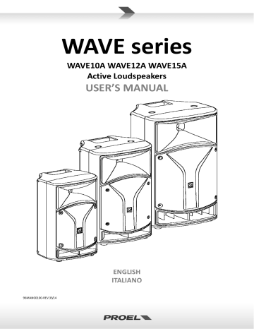 PROEL AVE10A, WAVE15A User Manual | Manualzz