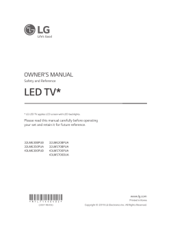 LG 43LM5700PUA - Owner's manual, Quick 