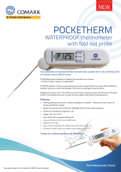 Comark P250FW Waterproof Pocketherm Folding Thermometer