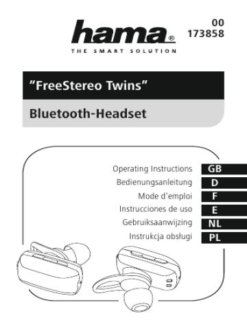 Hama 00173858, FreeStereo Twins Instrucciones De Uso | Manualzz