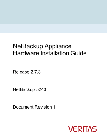 VERITAS NetBackup 5240 Hardware Installation Manual | Manualzz