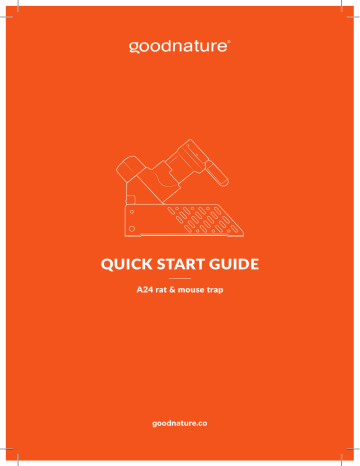 goodnature A24 Quick Start Manual | Manualzz