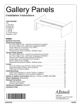 Allsteel GFCHSH, GFCKA, GZCKP Installation Instructions Manual