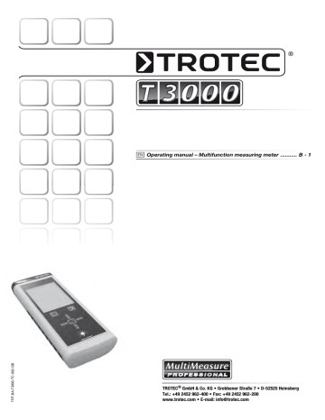 Trotec T3000 Operating Manual | Manualzz