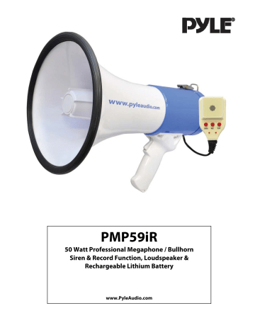 Pyle PMP59IR Megaphone User Manual | Manualzz