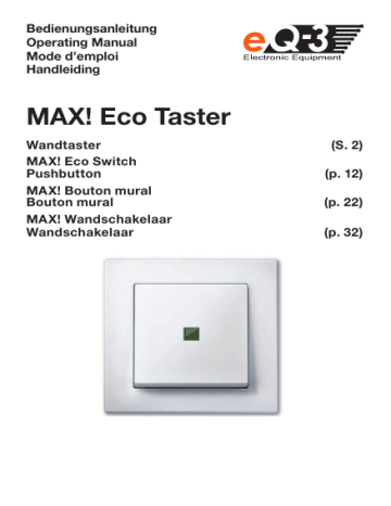 EQ-3 MAX! Eco Switch Bedienungsanleitung | Manualzz