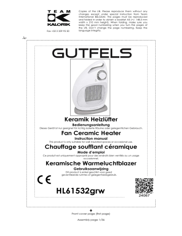 Exquisit HL 61532 Grw Bedienungsanleitung | Manualzz