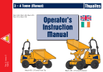 Thwaites Mach 440 Operator's Instruction Manual
