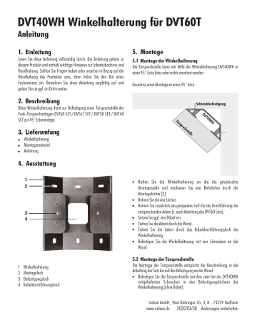 Indexa DVT40WH Bedienungsanleitung | Manualzz