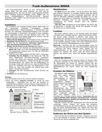 Indexa 8000 A Bedienungsanleitung | Manualzz
