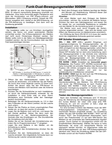 Indexa 8000 W Bedienungsanleitung | Manualzz