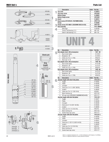 Harken MKIV Jib Reefing & Furling Unit 4 Parts List Manual | Manualzz