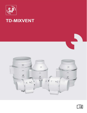 S&P TD-MIXVENT Series Brugermanual | Manualzz