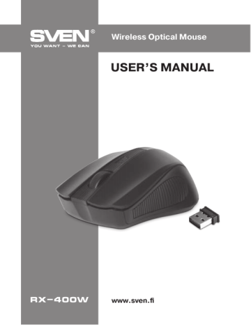 Sven RX-400W Mouse User Manual | Manualzz