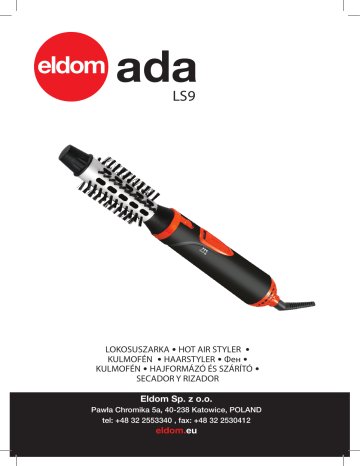 ELDOM LS9 ADA HAIR STYLER Instruction manual | Manualzz