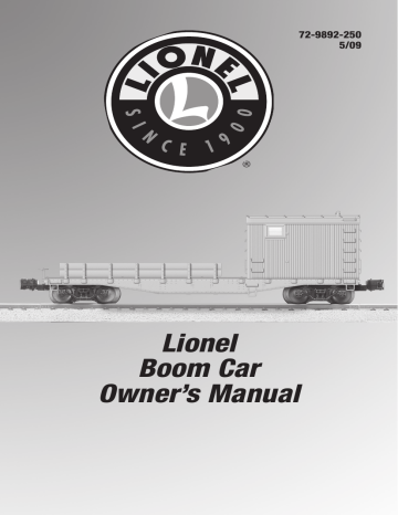 Lionel Boom Car Owner's Manual | Manualzz