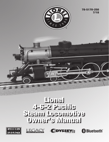 Lionel 4-6-2 Pacific Steam Locomotive 7/18 Owner's Manual | Manualzz