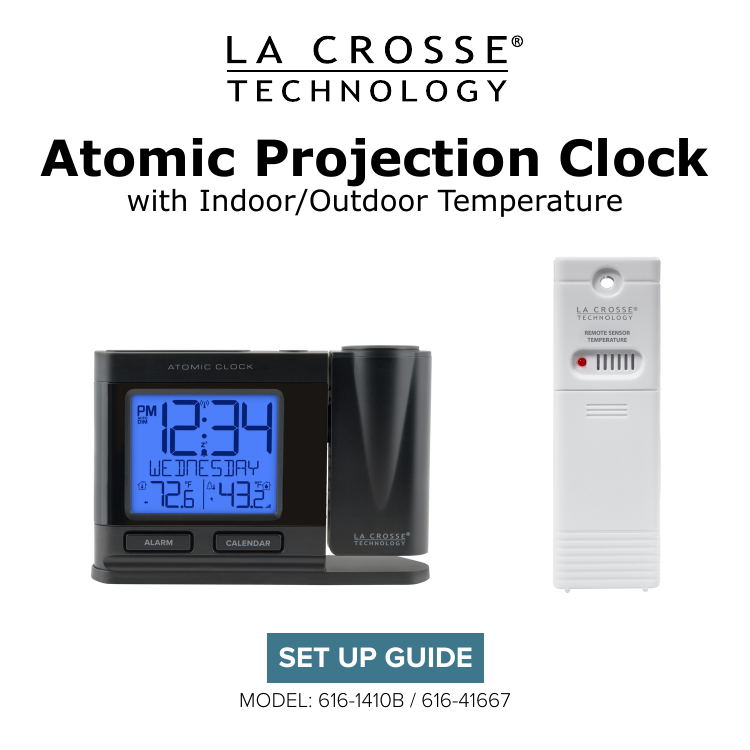 La Crosse Technology 616 1410b Atomic Projection Alarm Clock Manual Manualzz La Crosse Technology 616 1410b Atomic, La Crosse Technology Atomic Projection Alarm Clock With Temperature