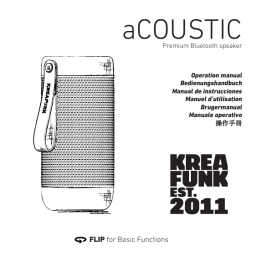 KREAFUNK aCOUSTIC Manual De Instrucciones