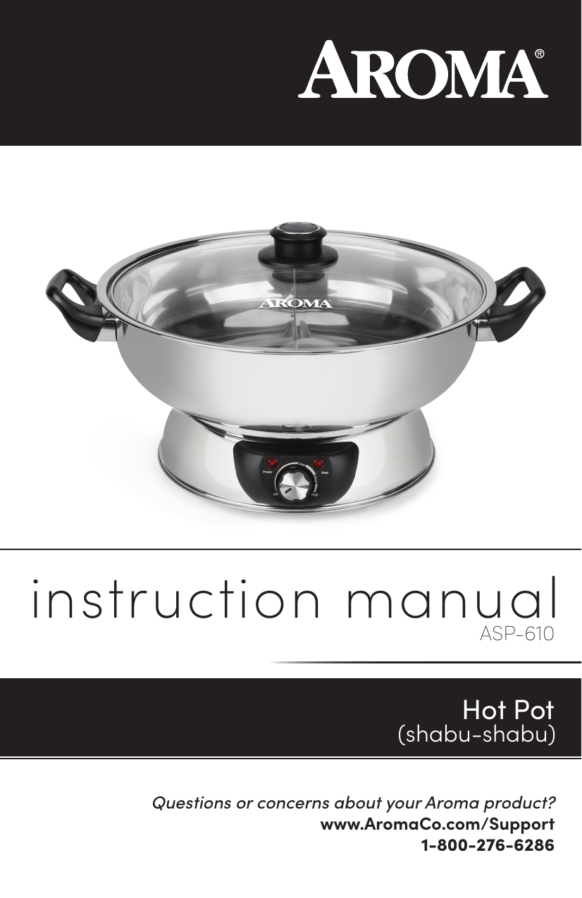 AROMA Whatever Pot AMC-130 Instruction Manual