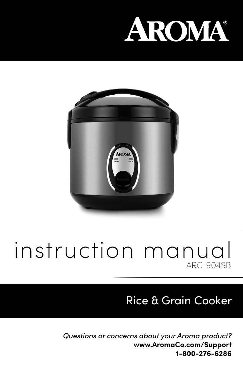 Aroma ARC-360-NGP Rice & Grain Cooker Manual - Manuals Clip