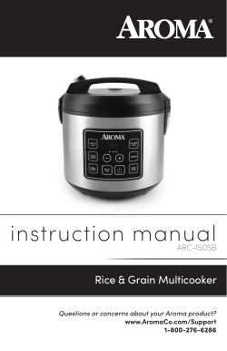 User manual Aroma ARC-150SB (English - 21 pages)