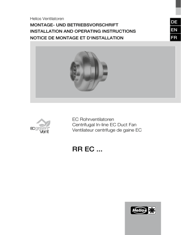 HELIOS RR EC 125, RR EC 315 A, RR EC 315 B, RR EC 250 B, RR EC 200 B ...