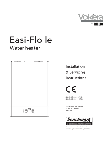 Riello Vokera Easi-Flo LE Installation & Servicing Instructions Manual ...