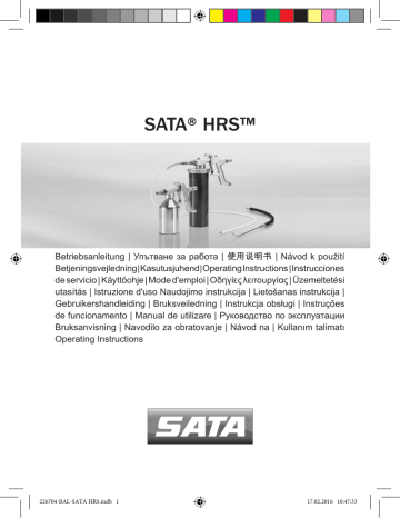 SATA HRS Operating Instructions Manual | Manualzz