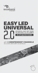 Aquatlantis Tecatlantis EASY LED UNIVERSAL 2.0 Manual