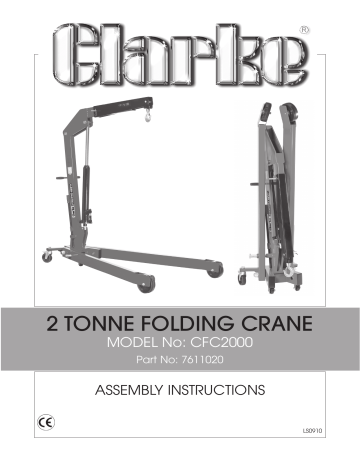 Clarke CFC2000 Assembly Instructions Manual | Manualzz