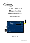 Ambient Lockit Timecode, MasterLockitPlus Manual