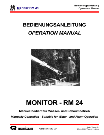 Rosenbauer Monitor RM 24 Operation Manual | Manualzz