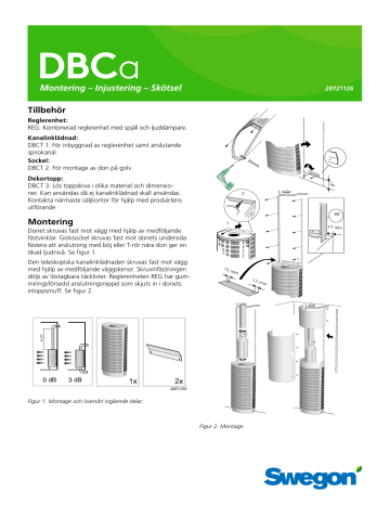 Swegon DBCa Bruksanvisningar | Manualzz