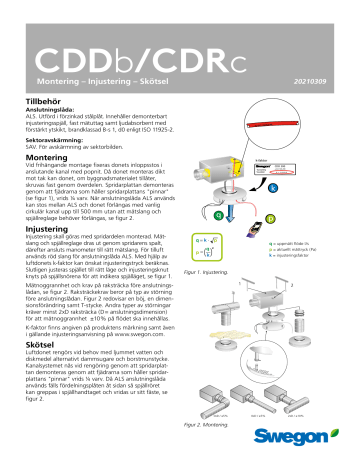 Swegon CDDb Bruksanvisningar | Manualzz