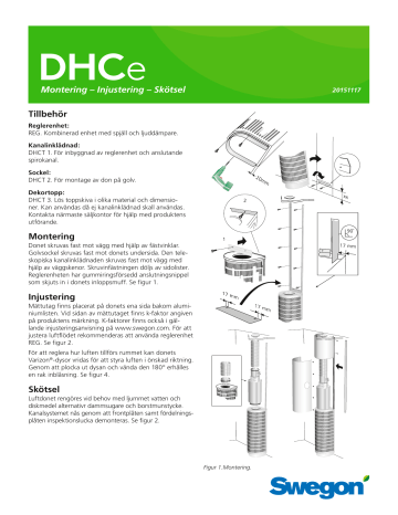 Swegon DHCe Bruksanvisningar | Manualzz