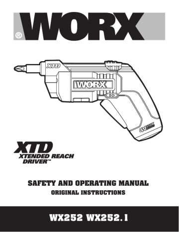 Worx 4V EXTENDING SCREWDRIVER Instruction Manual Manualzz