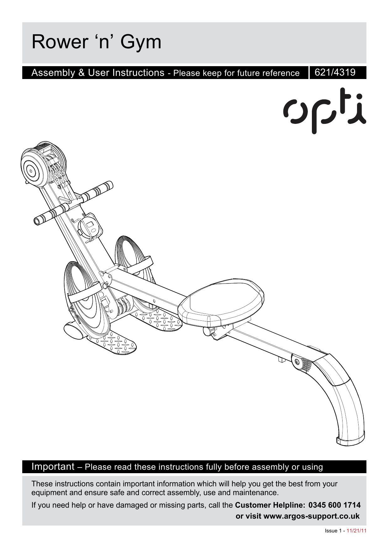 Opti rower 2024 and gym