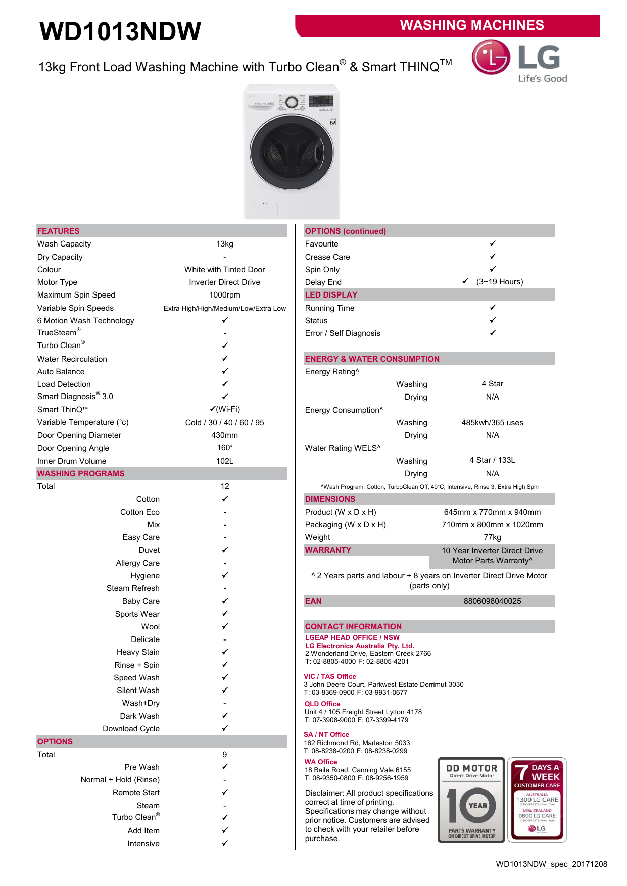 Wd1013ndw deals