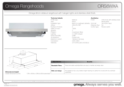 omega ors6wxa 60cm slideout rangehood