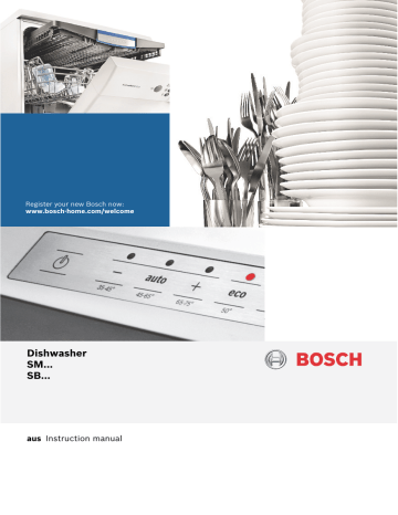 Bosch SMS88TI03A Serie 8 Freestanding Dishwasher User Manual | Manualzz