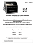 Hamilton Home Products 200 D Installation Instructions Manual