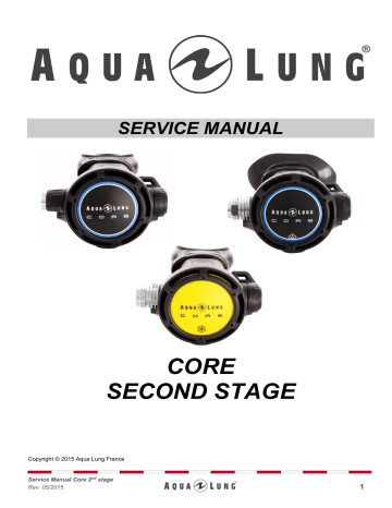 Aqua Lung CORE Service Manual - Read & Download | Manualzz